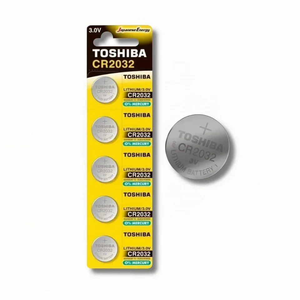 بطارية توشيبا ليثيوم CR2032 – 3 فولت (حبة واحدة)