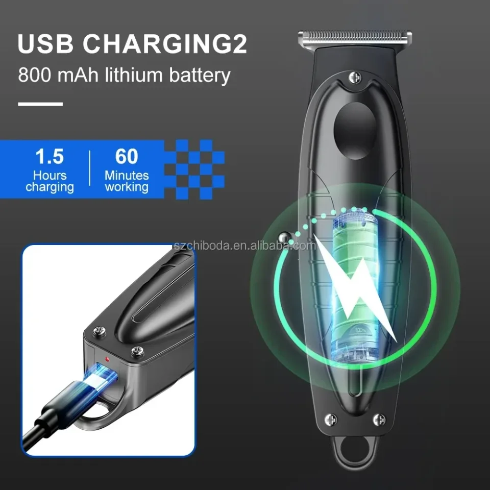 ماكينة حلاقة كهربائية احترافية YX-9018 قابلة للشحن عبر USB-C.