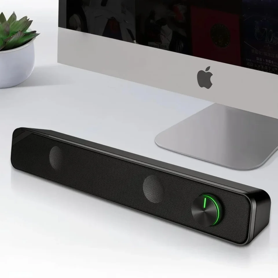 سبيكر كمبيوتر ساوند بار T-WOLF S4 بإضاءة RGB
