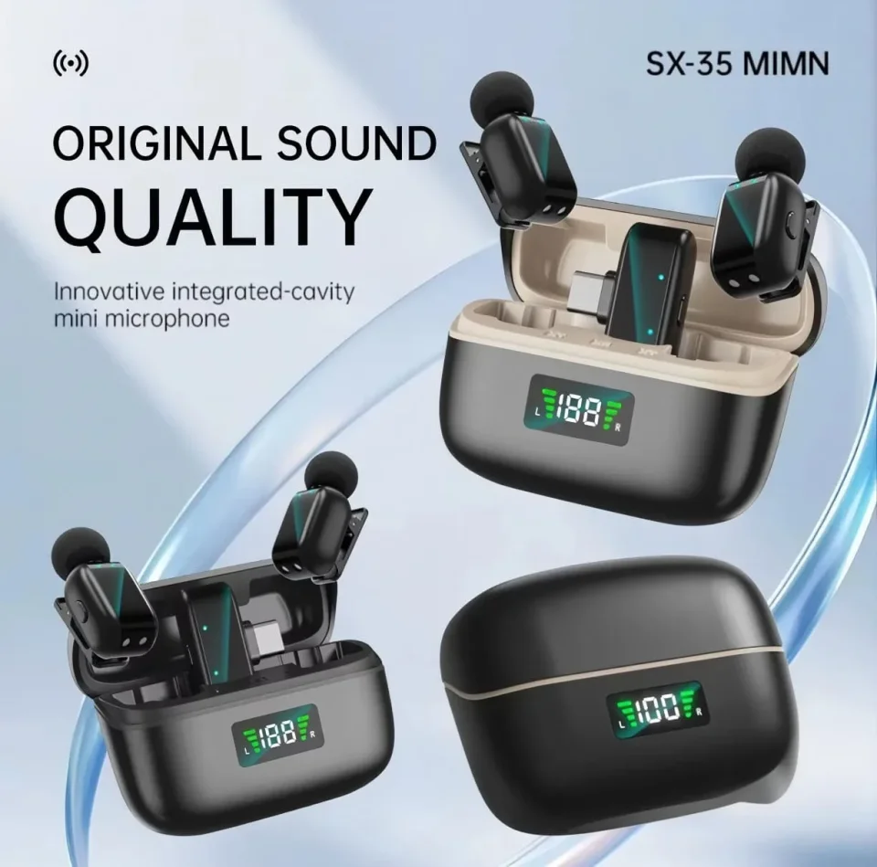 ميكروفون لاسلكي MIC SX35MINI صغير الحجم وجودة عالية