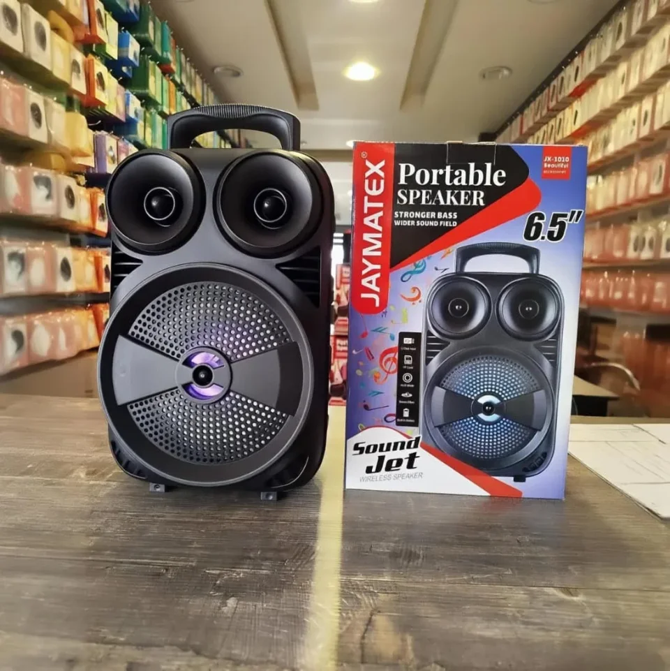 مكبر صوت بلوتوث Jaymatex 1010 – صوت قوي مع إضاءة LED