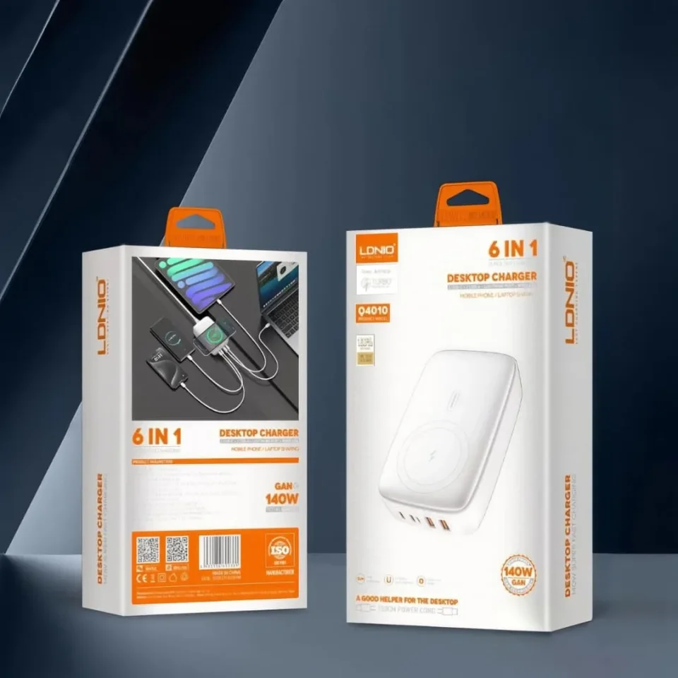 شاحن منزلي سريع LDNIO Q4010