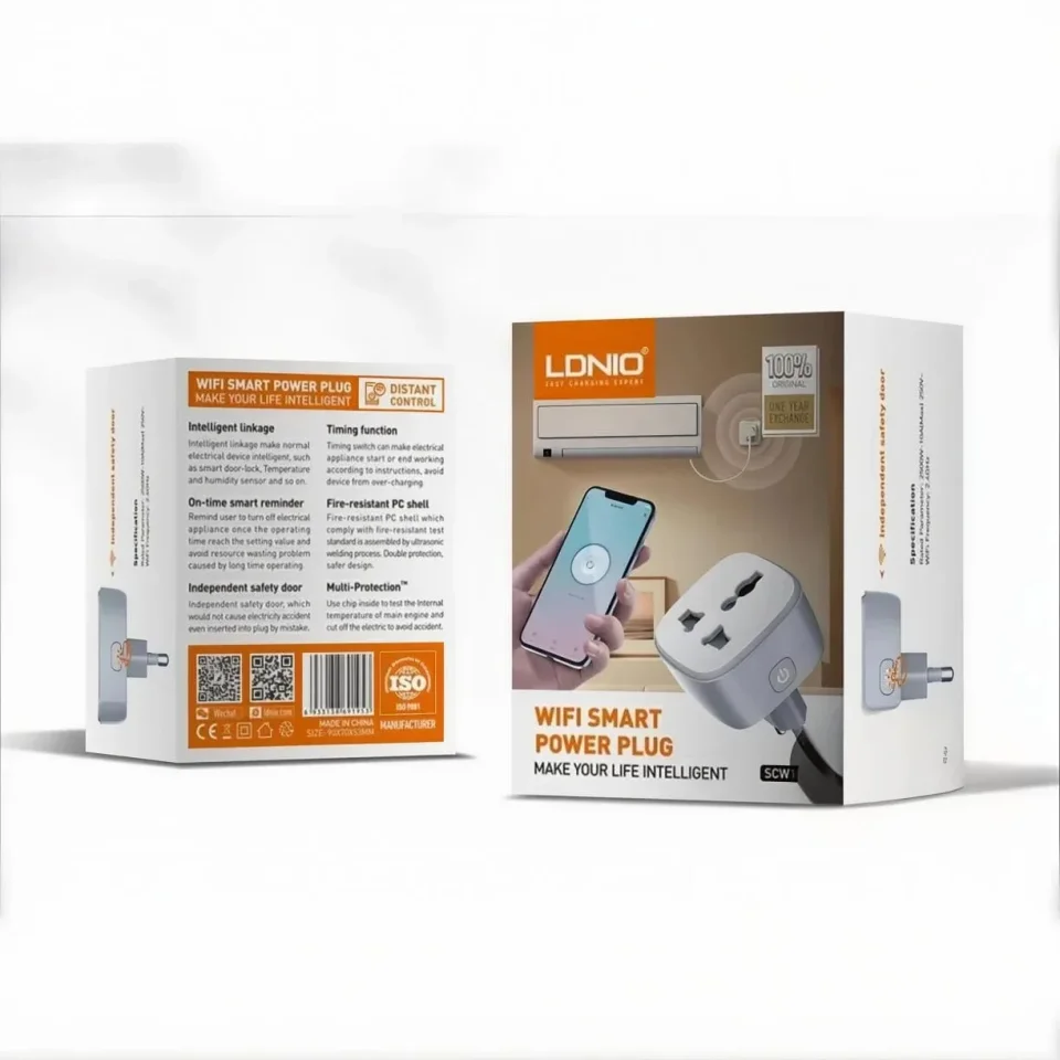 مقبس طاقة ذكي LDNIO SCW1050 Wi‑Fi Smart Socket