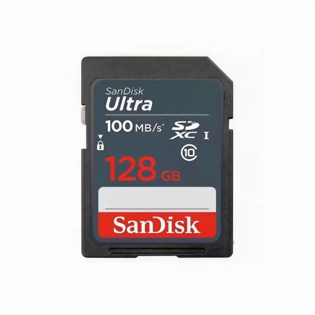 بطاقة ذاكرة SanDisk Ultra microSDXC 128 جيجابايت – Class 10 (100 MB/s)