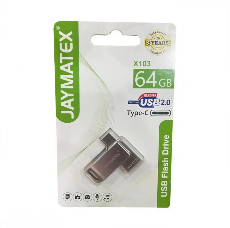 فلاش ميموري JAYMATEX موديل GX103 Type‑C بسعة 64 جيجابايت