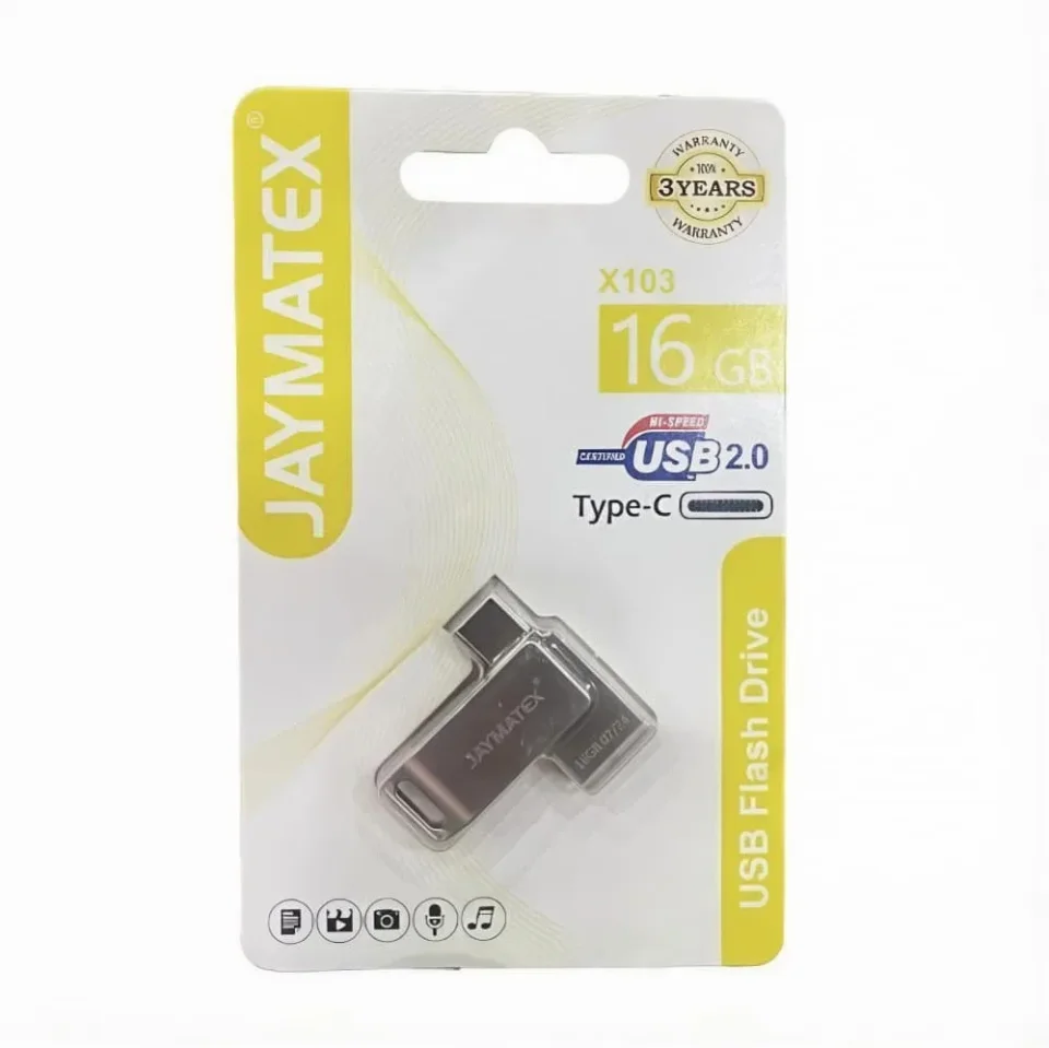 فلاش ميموري JAYMATEX موديل GX103 Type‑C بسعة 16 جيجابايت