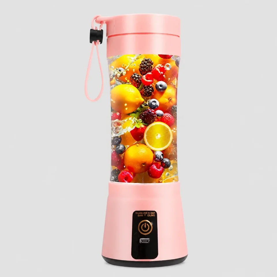 خلاط عصائر قابل للشحن HY-2950 - زهري