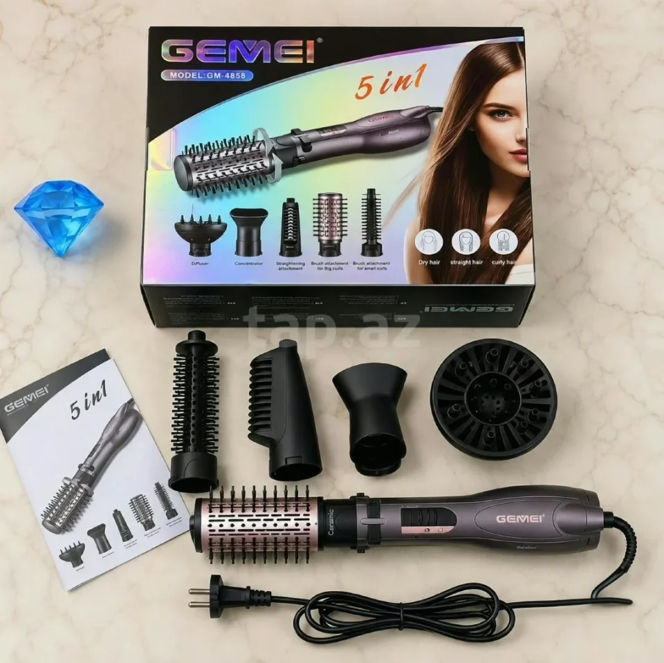 مجموعة سشوار 5 في 1 GM-4858