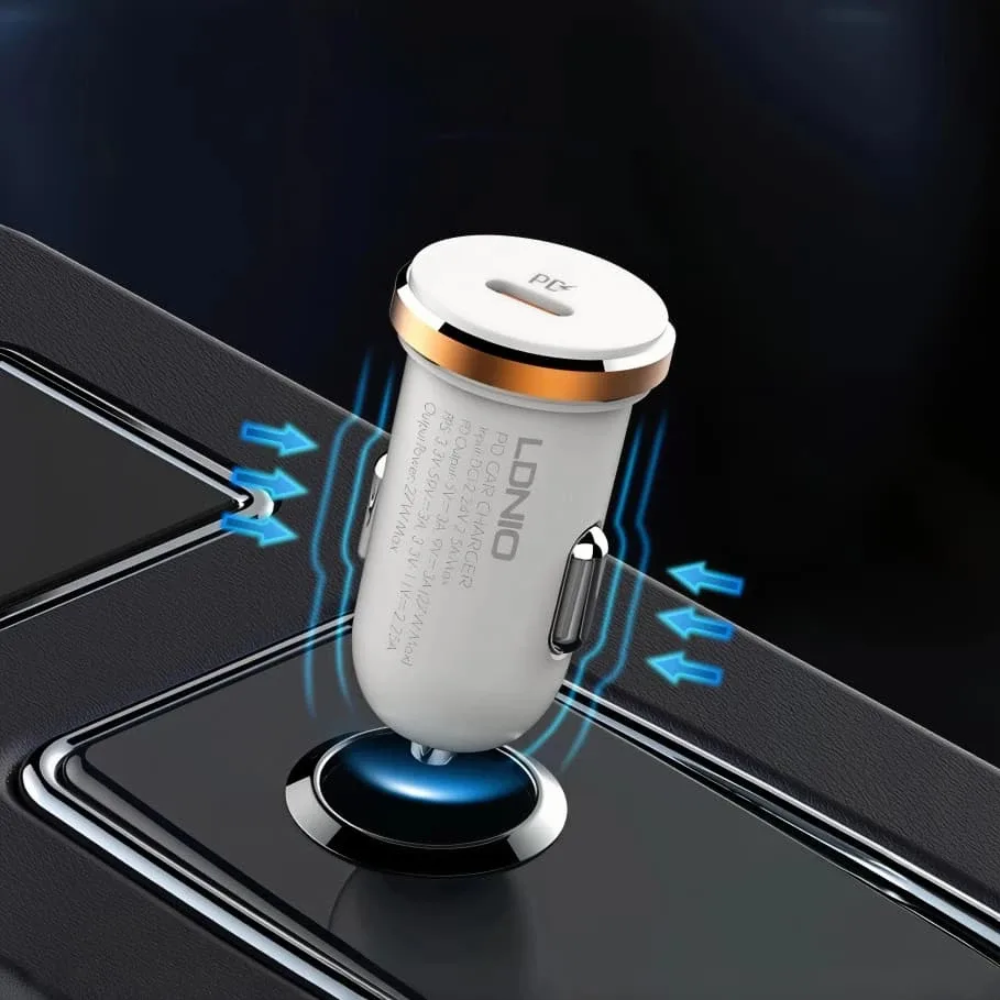 شاحن سيارة سريع LDNIO C22Q